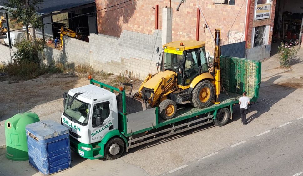 transporte maquinaria construccion Graus